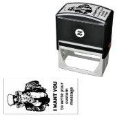 Uncle Sam Self-Inking Briefmarke Permastempel (Beispiel)