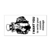 Uncle Sam Self-Inking Briefmarke Permastempel (Design)
