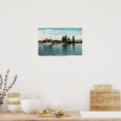 Uncle Sam Steamer auf der Loon Island Landing Poster (Küche)