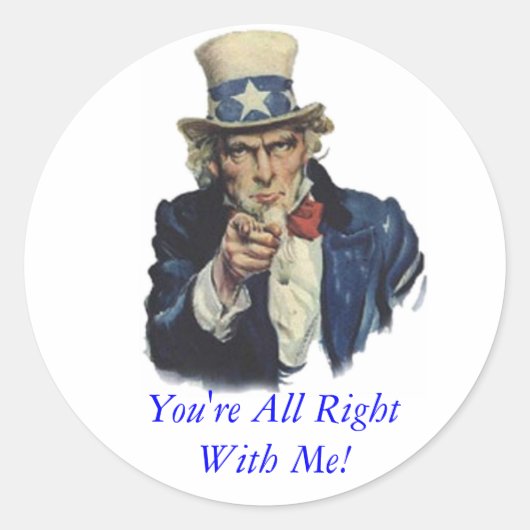 Uncle Sam Sticker (Vorderseite)