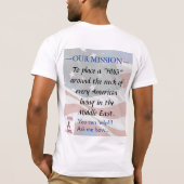 "Uncle Sam Stützt "UMARMT" Projekt T-Shirt (Rückseite)