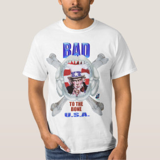 Uncle Sam T-Shirt Schlechtes zum Knochen - nur