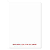 Uncle Sam Table Platzkarte Tischnummer (Rückseite)