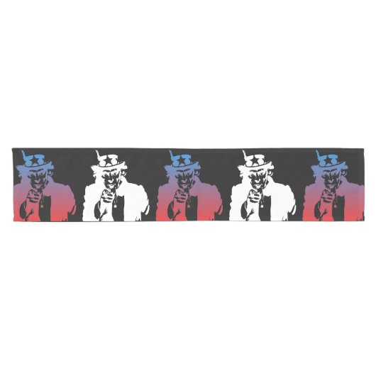 Uncle Sam Table Runner Kurzer Tischläufer (Horizontal)