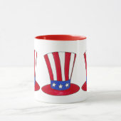 Uncle Sam Top Hat 4. Juli 4. USA Patriotic Tasse (Zentrum)