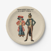 UNCLE SAM UND TANTE SAMANTHA PAPER PLATES PAPPTELLER (Vorderseite)