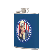 Uncle Sam US Flagge Flachmann (Links)