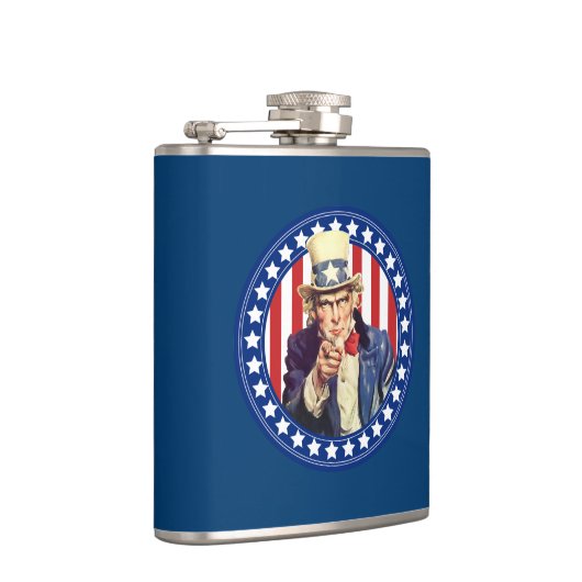 Uncle Sam US Flagge Flachmann (Rechts)