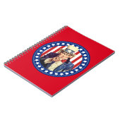 Uncle Sam US Flagge Notizblock (Linke Seite)