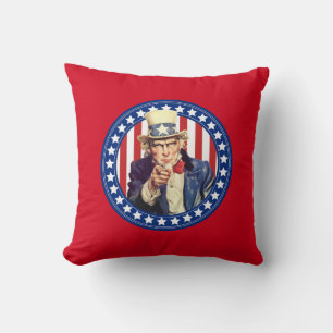 Uncle Sam US Flagge Reversible Kissen