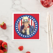 Uncle Sam US Flagge Serviette (Beispiel)