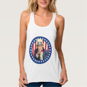 Uncle Sam US Flagge Tank Top (Vorderseite)