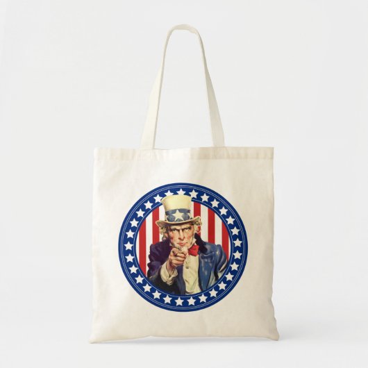 Uncle Sam US Flagge Tragetasche (Vorne)