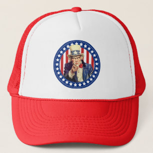Uncle Sam US Flagge Truckerkappe