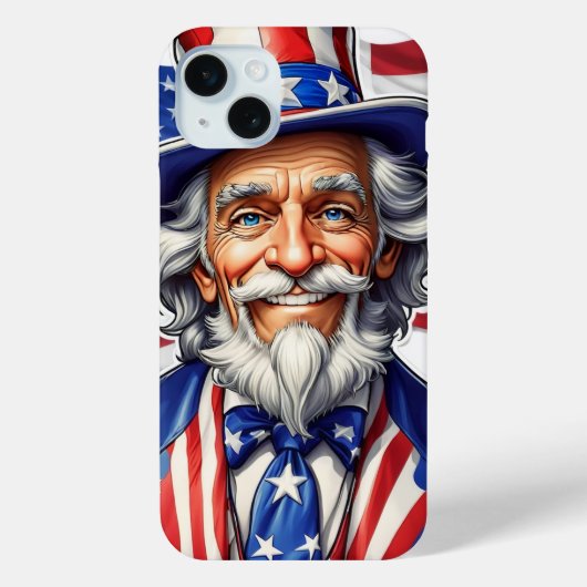 Uncle Sam USA Case-Mate iPhone Hülle (Rückseite)