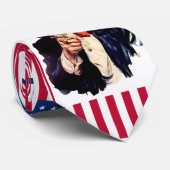 Uncle Sam - USA-Flaggen-Krawatte Krawatte (Gerollt)