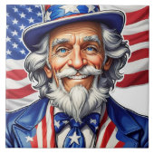 Uncle Sam USA Fliese (Vorderseite)