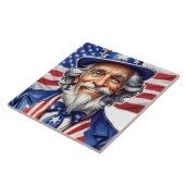 Uncle Sam USA Fliese (Seite)
