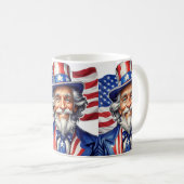 Uncle Sam USA Kaffeetasse (VorderseiteRechts)