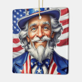 Uncle Sam USA Keramikornament (Links)