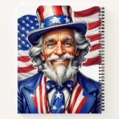 Uncle Sam USA Notizblock (Rückseite)