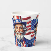 Uncle Sam USA Pappbecher (Vorderseite)