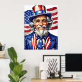 Uncle Sam USA Poster (Heimbüro)