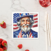 Uncle Sam USA Serviette (Beispiel)