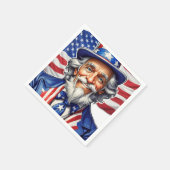 Uncle Sam USA Serviette (Ecke)