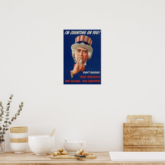 Uncle Sam Vintag War Poster (Küche)