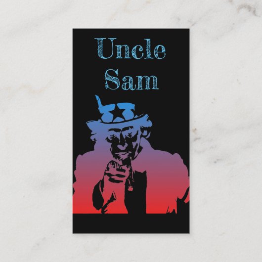 Uncle Sam Visitenkarte (Rückseite)
