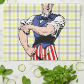 Uncle Sam Wants Your Dishes Towel Geschirrtuch (Gefaltet)