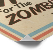 Uncle Sam We Woll You Zombie Apokalypse Poster (Ecke)