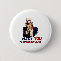 Uncle Sam WILL, dass du Englisch sprichst