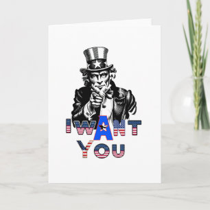 Uncle Sam Will dich zum Trauzeuge Einladung