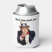 Uncle Sam Will dir Dosenkühler (Kanne Vorderseite)