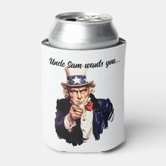 Uncle Sam Will dir Dosenkühler (Kanne Vorderseite)