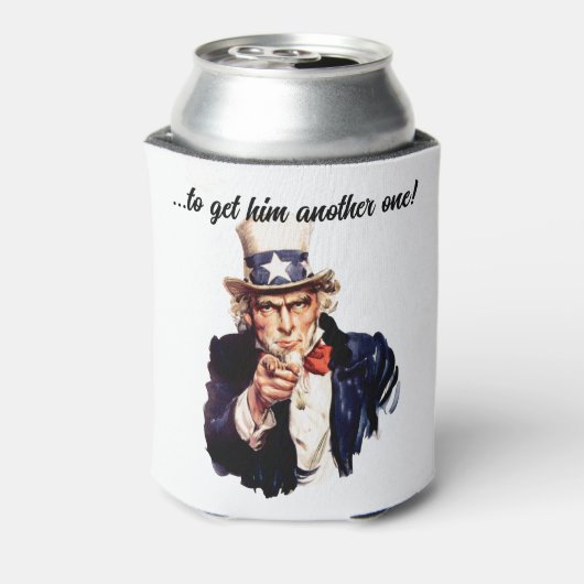 Uncle Sam Will dir Dosenkühler (Kanne Rückseite)