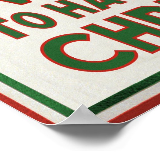 Uncle Sam will Dir frohe Weihnachten Poster (Ecke)