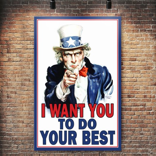 Uncle Sam will dir, IHR BESTES ZU TUN Poster