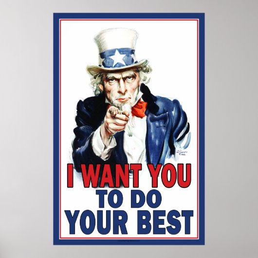 Uncle Sam will dir, IHR BESTES ZU TUN Poster (Vorne)