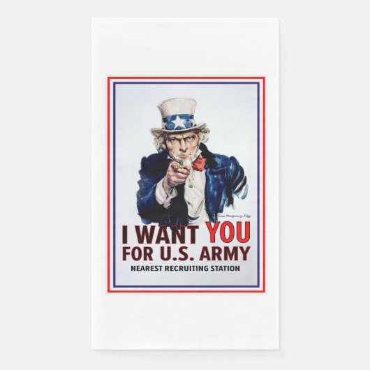 Uncle Sam Will dir Serviette (Vorderseite)