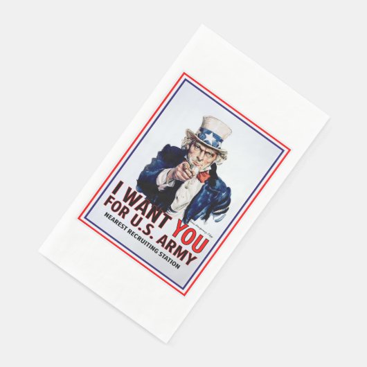 Uncle Sam Will dir Serviette (Ecke)