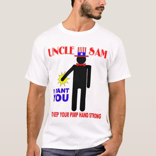 UNCLE SAM, WILL ICH SIE T-Shirt (Vorderseite)