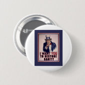 Uncle Sam Will ich Sie, um Vernunfts-T-Shirts Button (Vorne & Hinten)