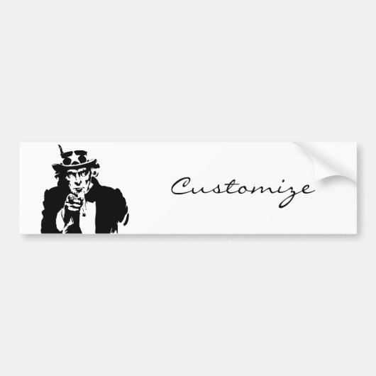 Uncle Sam Will Ihnen Thunder_Cove Autoaufkleber (Vorne)