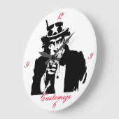 Uncle Sam Will Ihnen Thunder_Cove Große Wanduhr (Winkel)