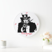 Uncle Sam Will Ihnen Thunder_Cove Große Wanduhr (Zuhause)