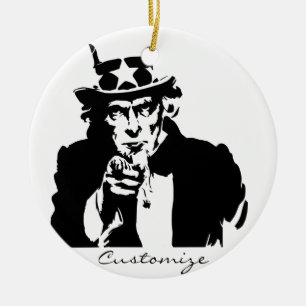 Uncle Sam Will Ihnen Thunder_Cove Keramik Ornament