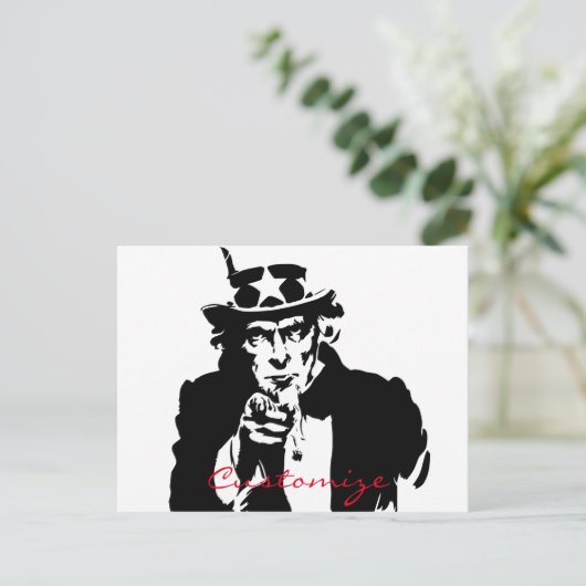 Uncle Sam Will Ihnen Thunder_Cove Postkarte (Stehend Vorderseite)